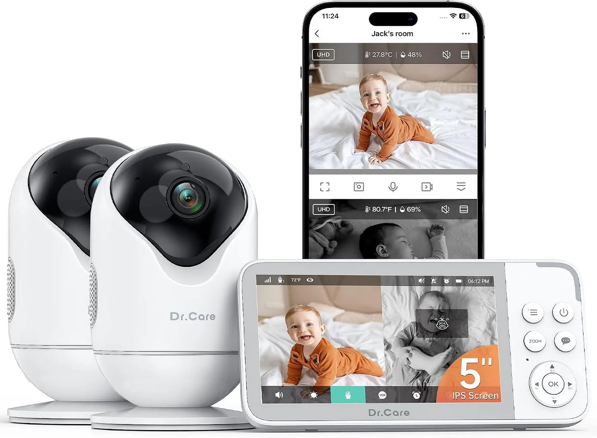 Babyphone, moniteur vidéo pour bébé, Wi-Fi, Care Babyphone Camera WiFi 2K