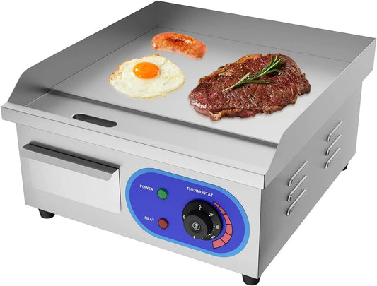 220-240V Plancha, Grill, Table, 14 pouces, 35.5 x 30 cm, 1700 W, 240 V, professionnel, acier inoxydable, TAIMIKO