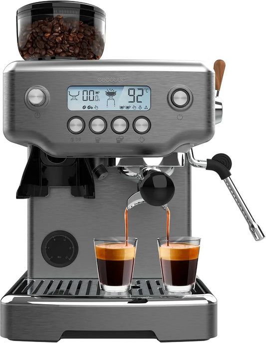 Cecotec Cafetière électrique, 2.1 L, 2200 W, grand réservoir, 20 Bars, 180g Café, 30 Niveaux, Réservoir d'Eau de 2