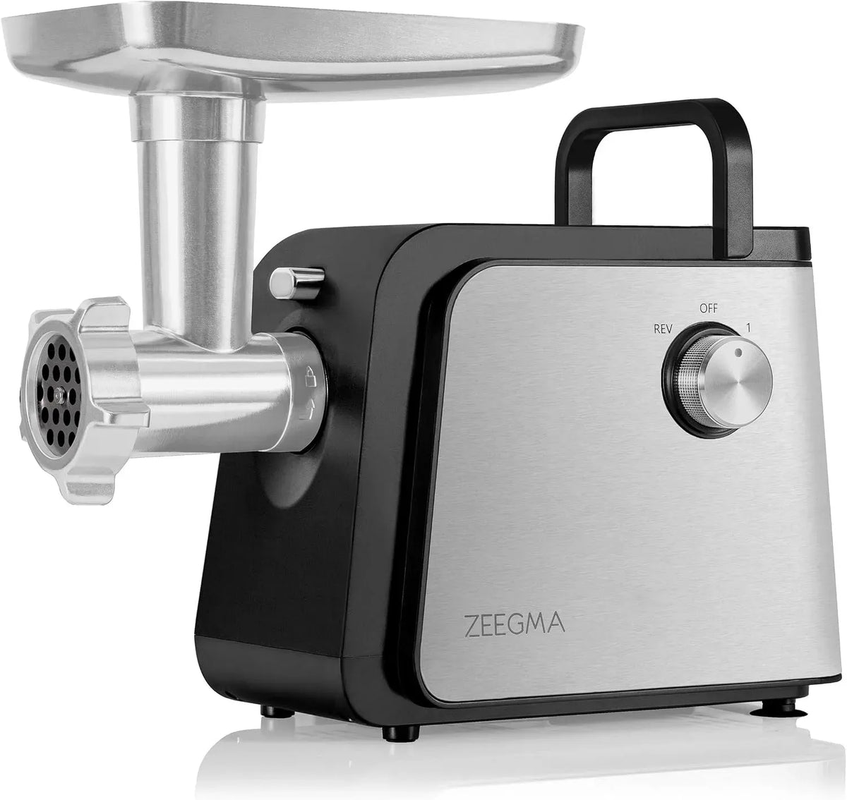 W 3 CHEF EASY Hachoir à Viande Électrique Puissance 2100 Disques en Acier Inoxydable Hachoir à Saucisses Broyeur de Légumes Marche Arrière