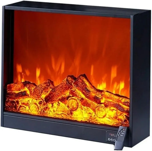 Cheminées électriques encastrées, pour cheminée décorative à Flamme réaliste for la Maison et Le Bureau, télécommande à Bouton Cheminées décoratives